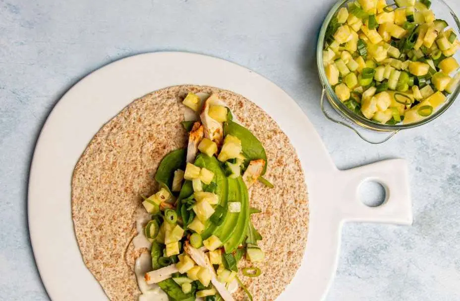 Tortillalefse med avocado og kylling